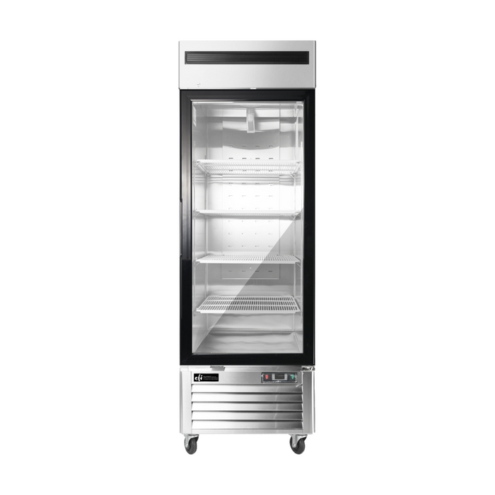 EFI FI1-27GDSVC 27" Bottom-Mount Glass 1-Door Ice Cream Freezer - 19.1 Cu. Ft.