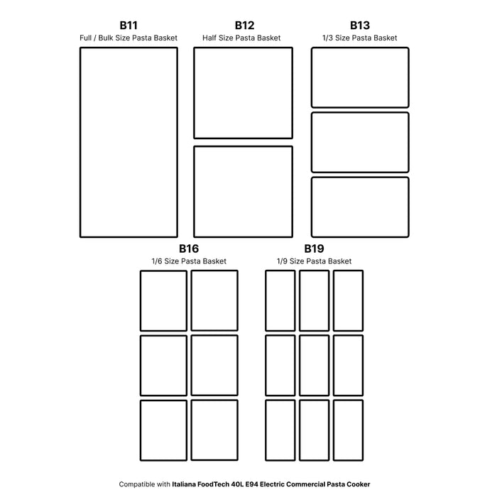 Nella B11 Bulk / Full Size Pasta Basket