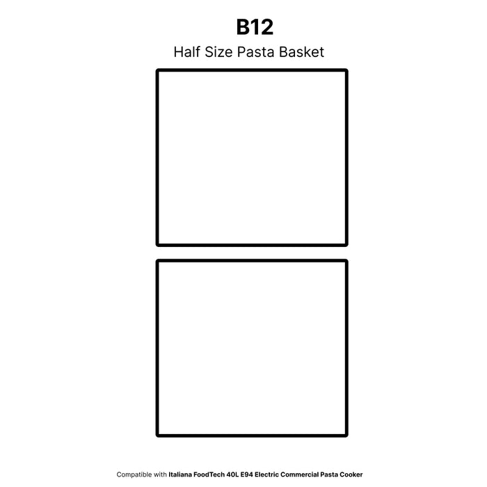 Nella B12 Half Size Pasta Basket
