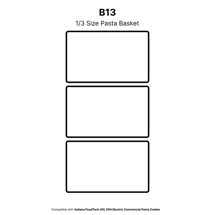 Nella B13 1/3 Size Pasta Basket