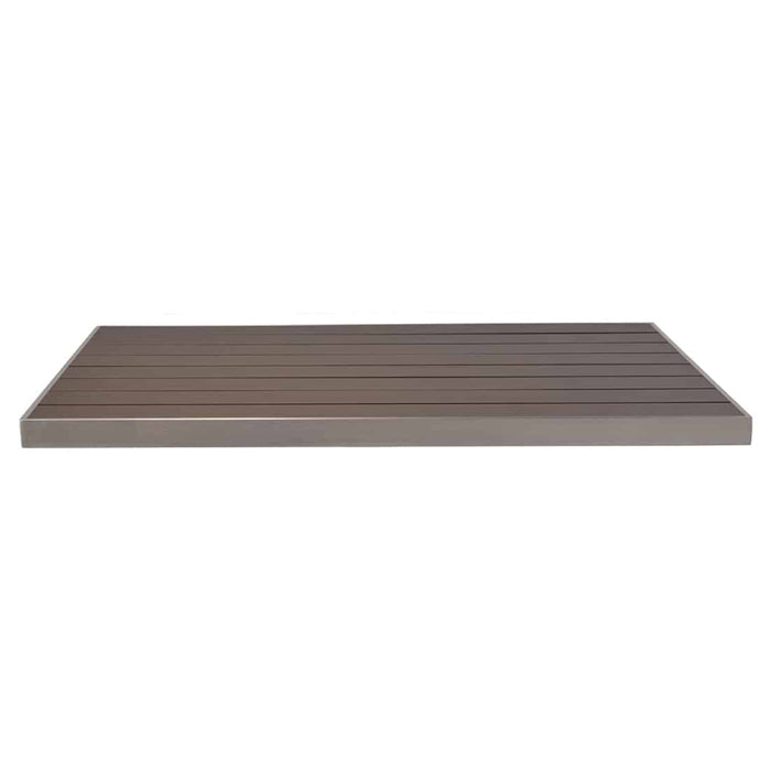 emu Sid Aluminum 48" x 30" Rectangle Table Top