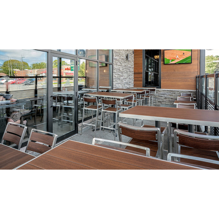 emu Sid Aluminum 48" x 30" Rectangle Table Top