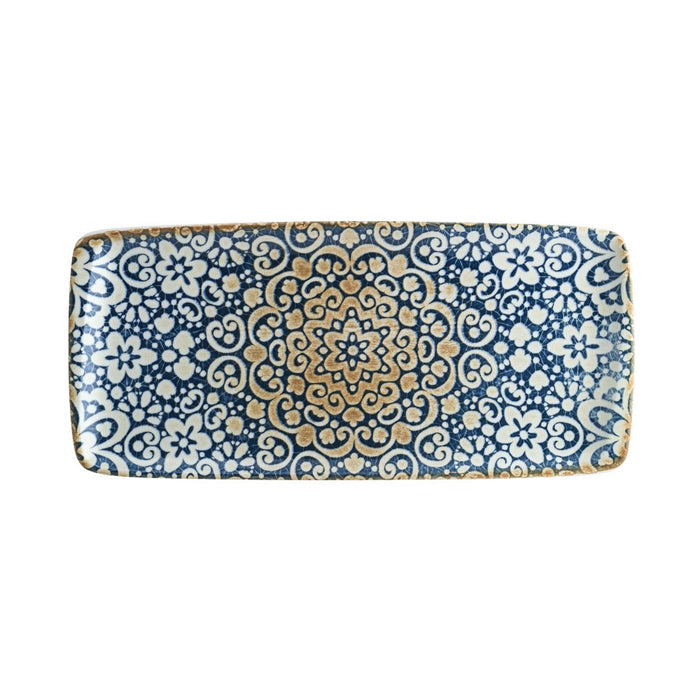 Bonna Alhambra 9" x 6.5" Gourmet Rectangular Porcelain Serving Plate - ALHMOV26DT