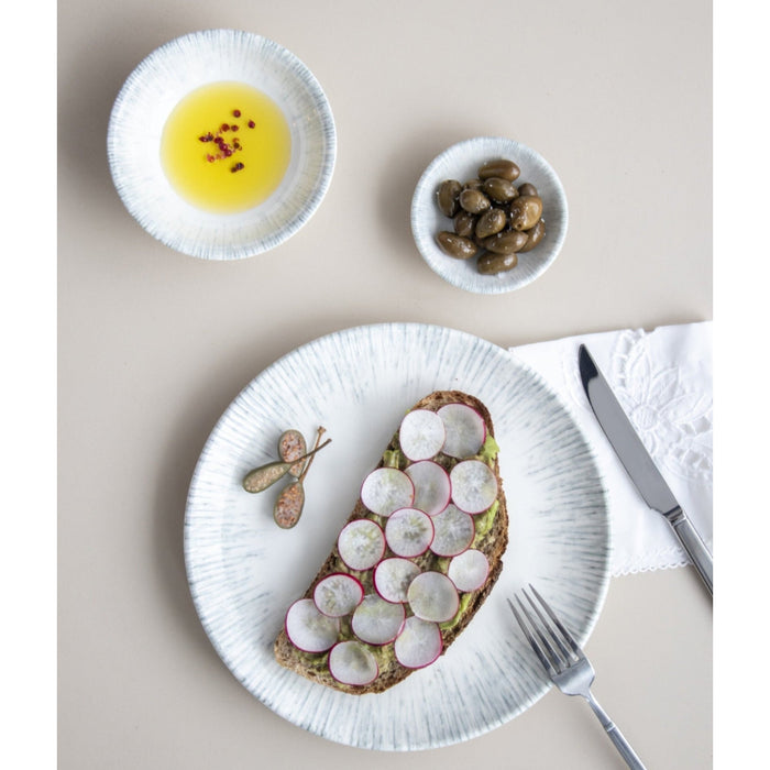 Bonna Iris 9" Gourmet Round Porcelain Flat Plate - 12/Case - IRSGRM23DZ