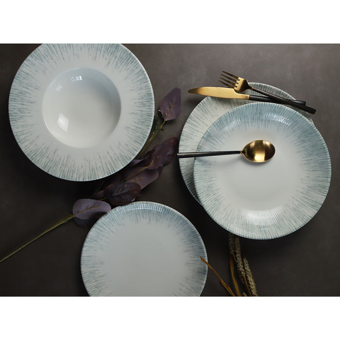 Bonna Iris 9" Gourmet Round Porcelain Flat Plate - 12/Case - IRSGRM23DZ