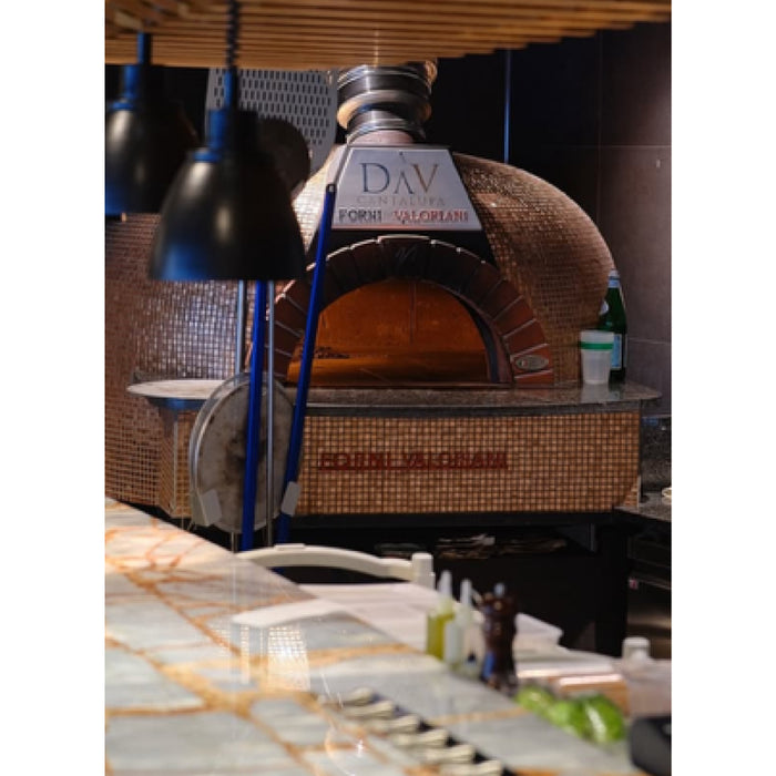 Trento Valoriani Customizable Igloo 120 White Wood & Gas Fired Pizza Oven - 48130