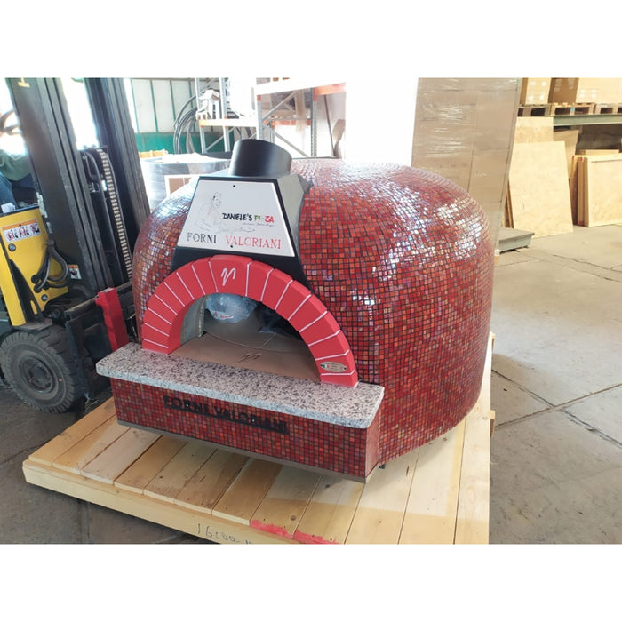 Trento Valoriani Customizable Igloo 120 White Wood & Gas Fired Pizza Oven - 48130