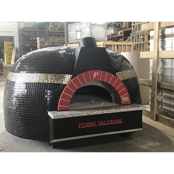 Trento Valoriani Customizable Igloo 120 White Wood & Gas Fired Pizza Oven - 48130