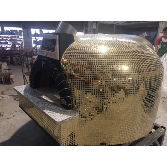 Trento Valoriani Customizable Igloo 100 Copper Wood & Gas Fired Pizza Oven - 48126