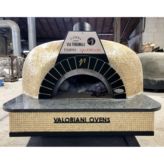 Trento Valoriani Customizable Igloo 120 White Wood & Gas Fired Pizza Oven - 48130