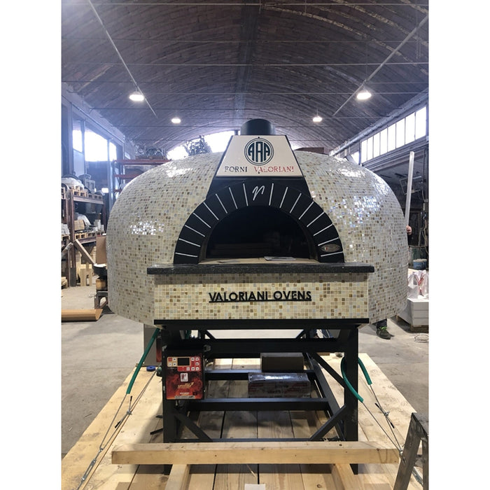 Trento Valoriani Customizable Igloo 120 White Wood & Gas Fired Pizza Oven - 48130