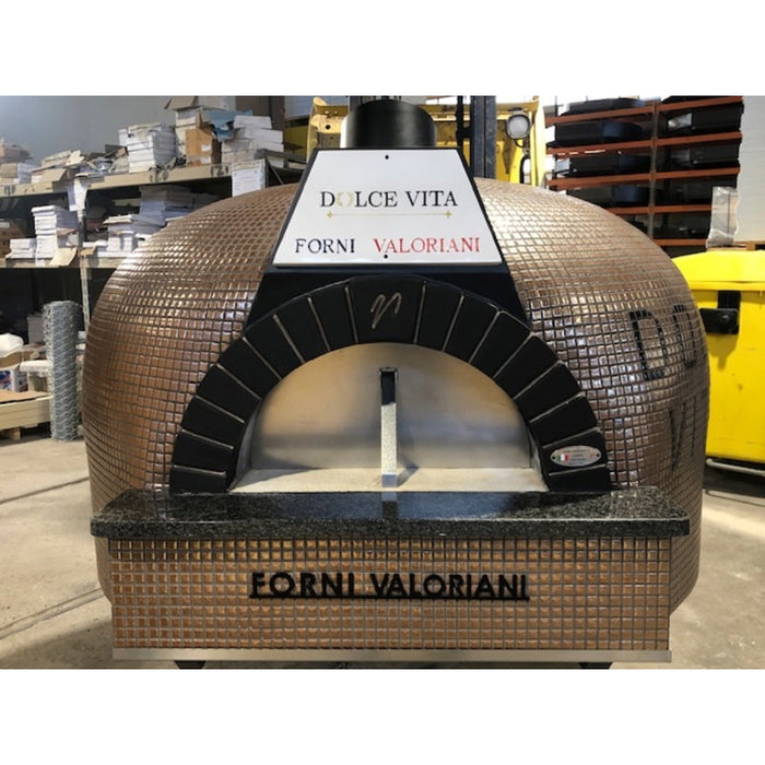 Trento Valoriani Customizable Igloo 120 White Wood & Gas Fired Pizza Oven - 48130