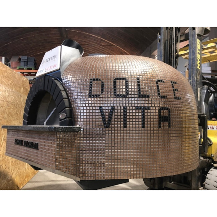 Trento Valoriani Customizable Igloo 120 White Wood & Gas Fired Pizza Oven - 48130