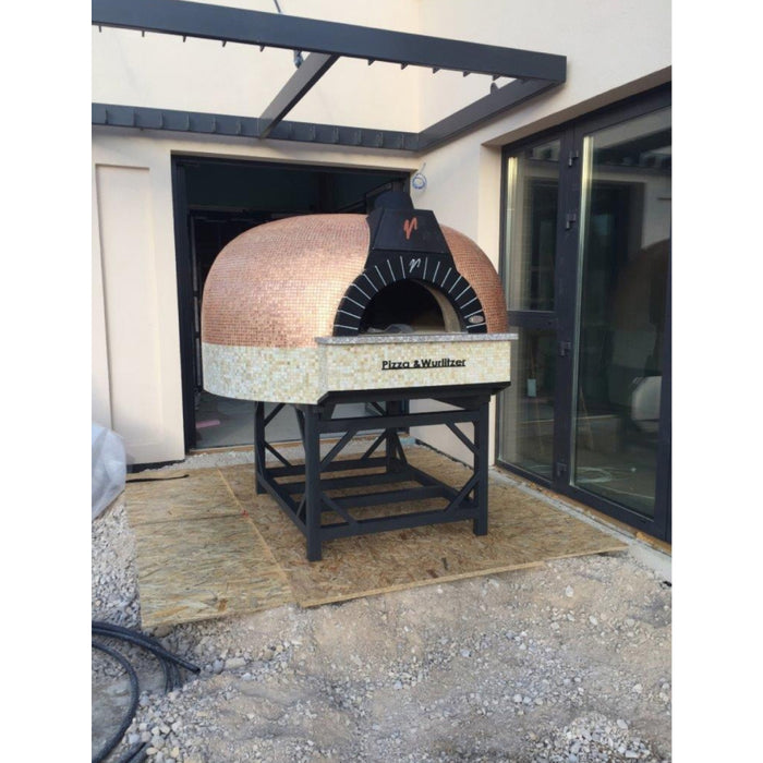 Trento Valoriani Customizable Igloo 120 White Wood & Gas Fired Pizza Oven - 48130