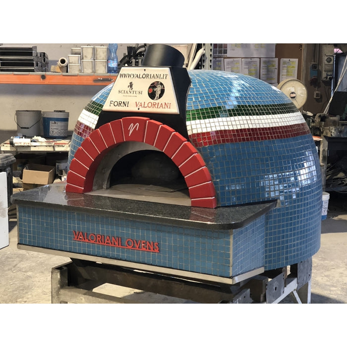 Trento Valoriani Customizable Igloo 120 White Wood & Gas Fired Pizza Oven - 48130