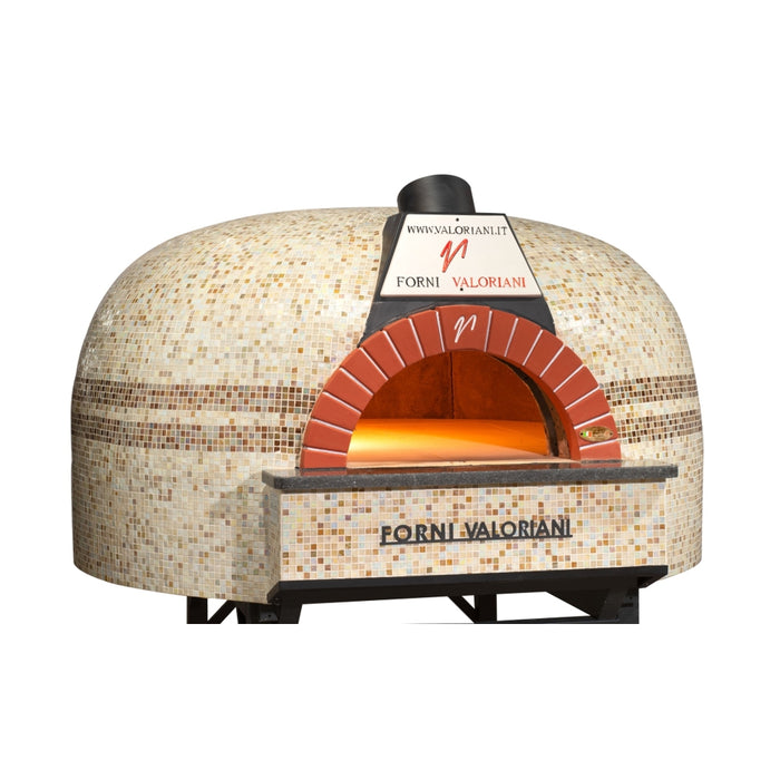 Trento Valoriani Customizable Igloo 120 White Wood & Gas Fired Pizza Oven - 48130