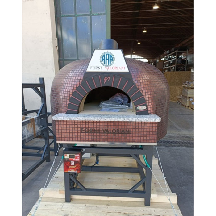 Trento Valoriani Customizable Igloo 120 White Wood & Gas Fired Pizza Oven - 48130