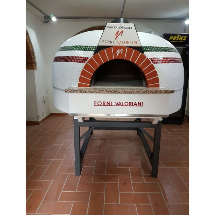 Trento Valoriani Customizable Igloo 120 White Wood & Gas Fired Pizza Oven - 48130