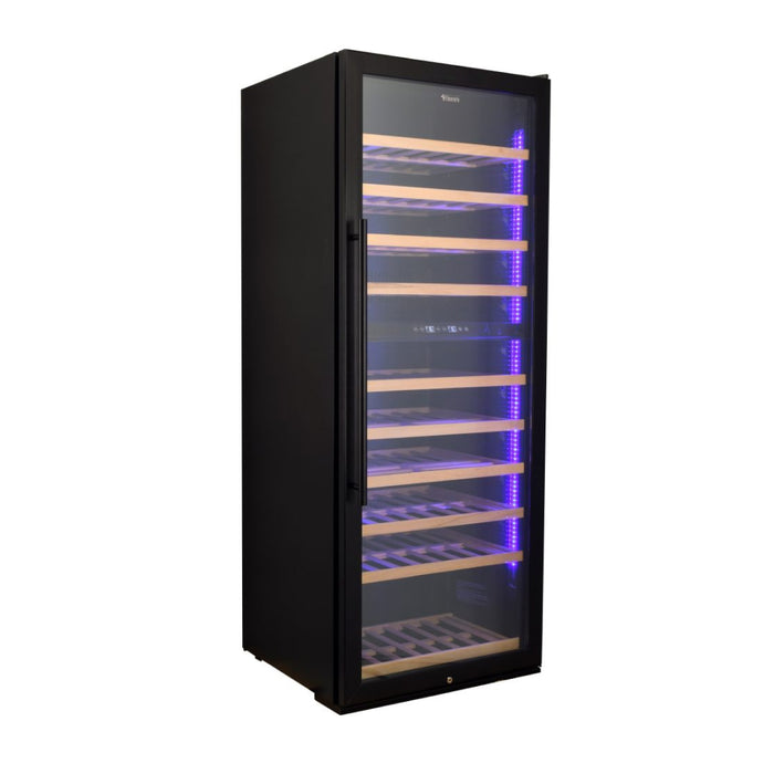 Nella Vinovero 28" Dual Zone Wine Cooler with Black Full Glass Door - 290 Bottles - 47149