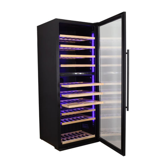 Nella Vinovero 28" Dual Zone Wine Cooler with Black Full Glass Door - 290 Bottles - 47149