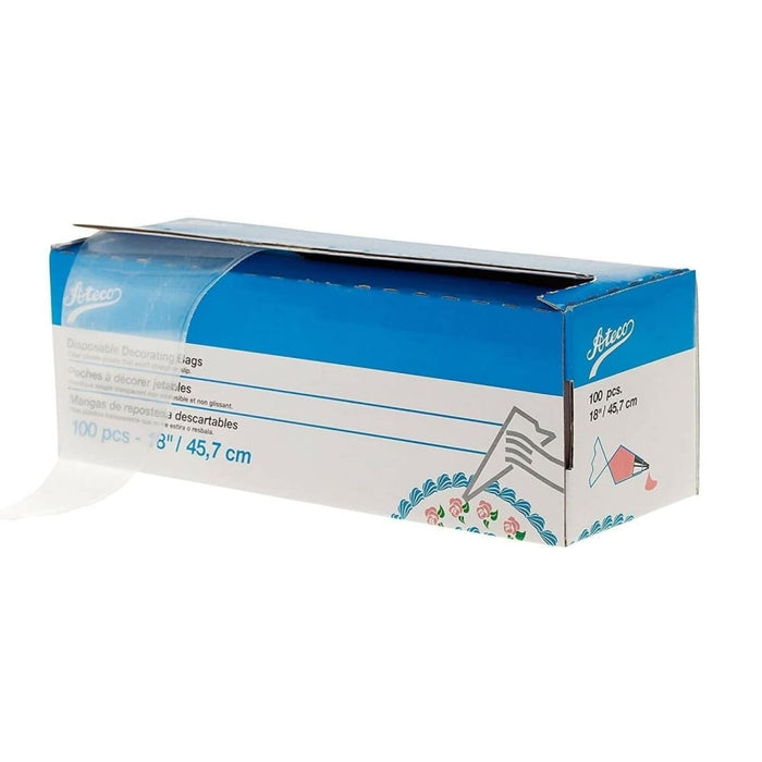 Ateco 18" Clear Decorating Pastry Bag - 100 Piece - 4718
