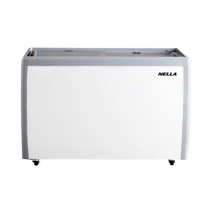 Nella 60" Ice Cream Freezer With Flat Glass Top - 16.6 Cu. Ft. - 46495