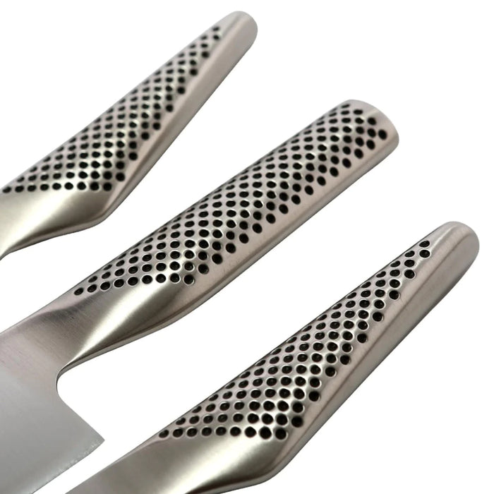 Global G-237 3-Piece CROMOVA Stainless Steel Kitchen Knife Set
