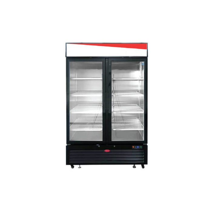 Econocold 54.5" Two Glass Door Merchandising Refrigerator - 44.7 Cu. Ft. - GD-SC1390F