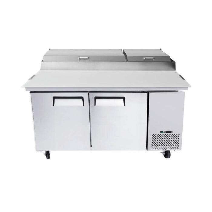 Econocold 67" 2-Door Refrigerated Pizza Prep Table - GD-TPP-67