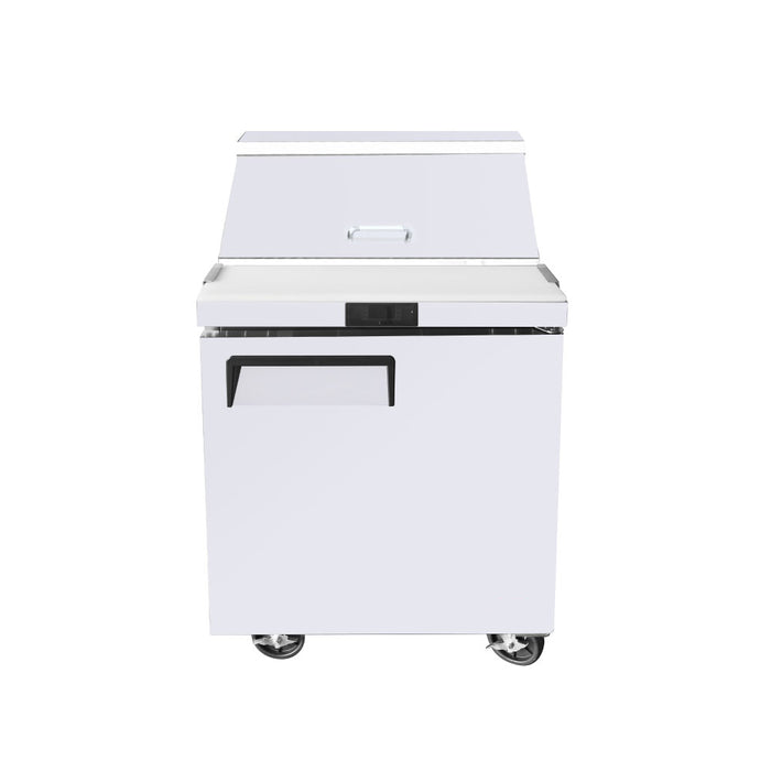 Econocold 29" 1-Door Stainless Steel Refrigerated Salad / Sandwich Prep Table - 7.59 Cu. Ft. - GD-TSSU-29