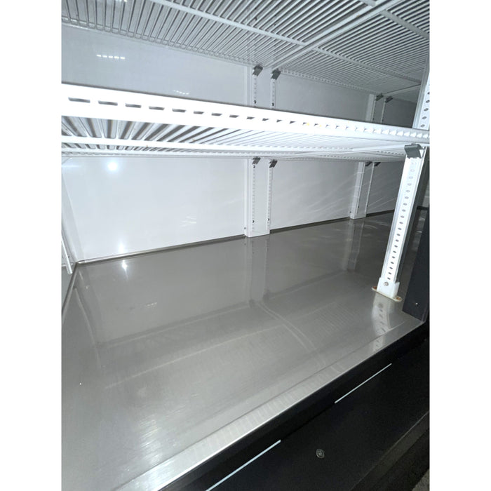 (USED) True GDM-72-HC~TSL01 BL 78" Black Frosted Glass Door Refrigerated Merchandiser