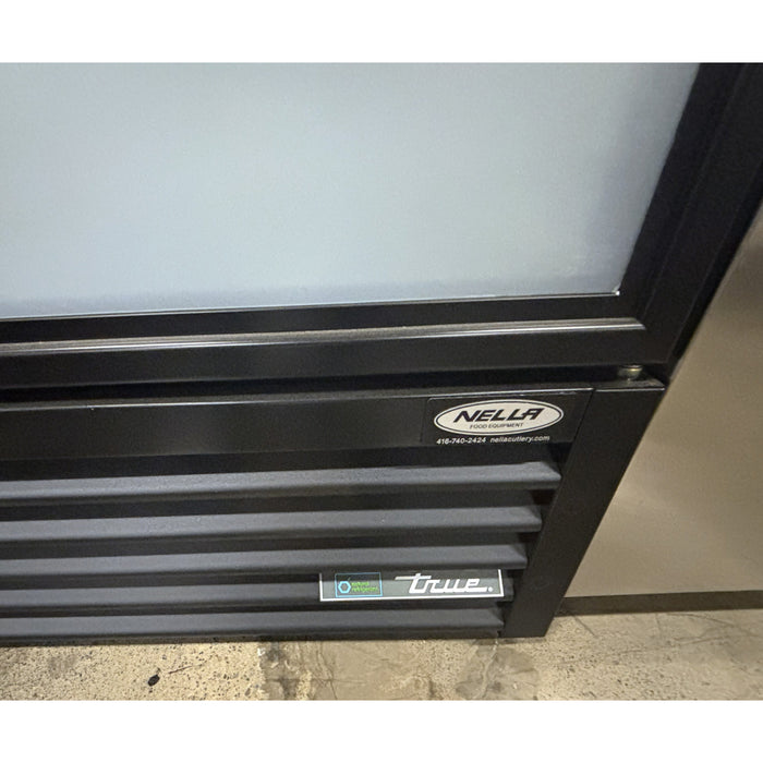 (USED) True GDM-72-HC~TSL01 BL 78" Black Frosted Glass Door Refrigerated Merchandiser