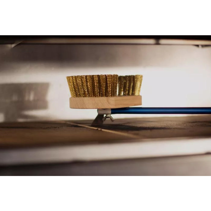 GI Metal AC-SPT 59” Round Brass Bristle Brush with Scraper