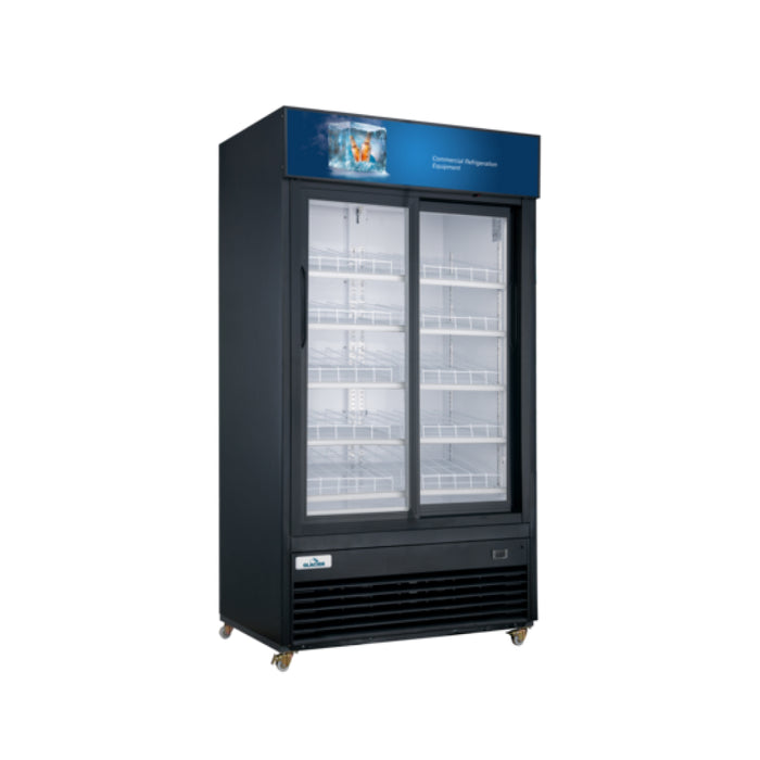 Glacier GM-32SD 39" Double Sliding Door Merchandiser Refrigerator