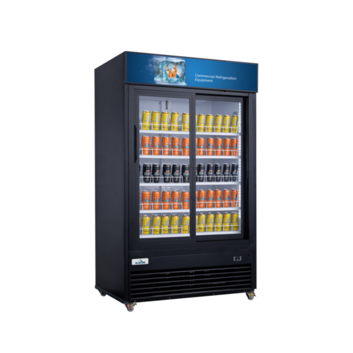 Glacier GM-47SD 54" Double Sliding Door Merchandiser Refrigerator