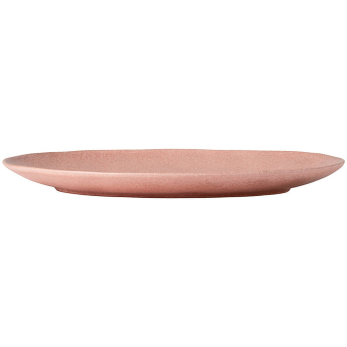 Costa Nova 17.6" x 12.25" Livia Mauve Rose Large Oval Stoneware Serving Tray - GOA451-PNK