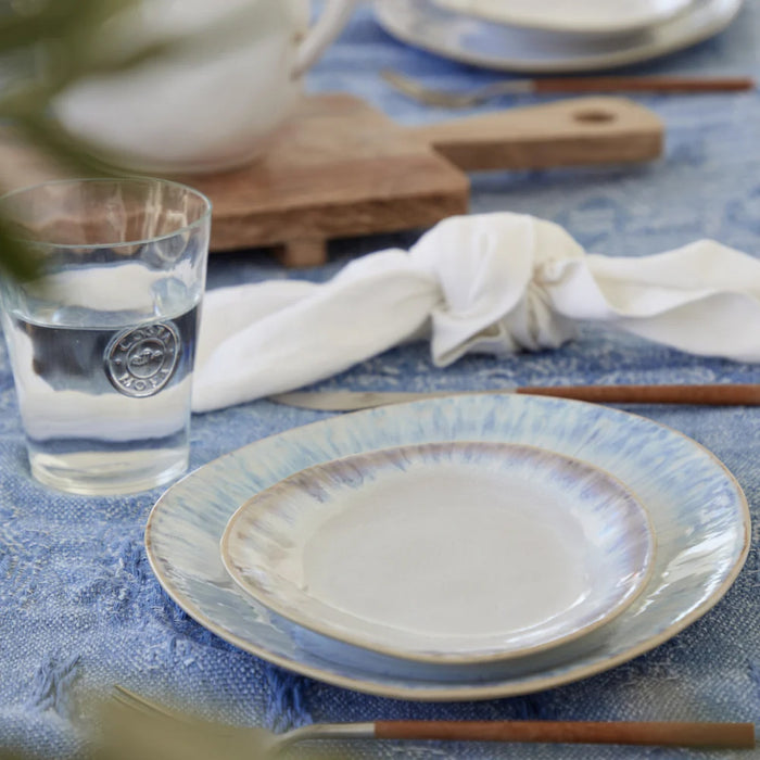 Costa Nova 8" x 6.25" Brisa Ria Blue Oval Stoneware Salad Plate - 6/Case - GOP201-RIA