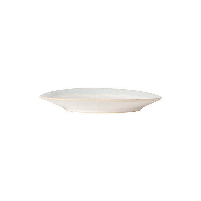 Costa Nova 8" x 6.25" Brisa Salt White Oval Stoneware Salad Plate - 6/Case - GOP201-SAL