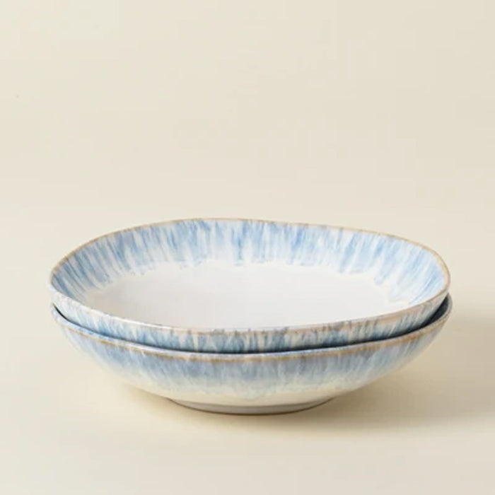 Costa Nova 31.25 Oz. Brisa Ria Blue Round Stoneware Pasta Bowl - 6/Case - GOP231-RIA
