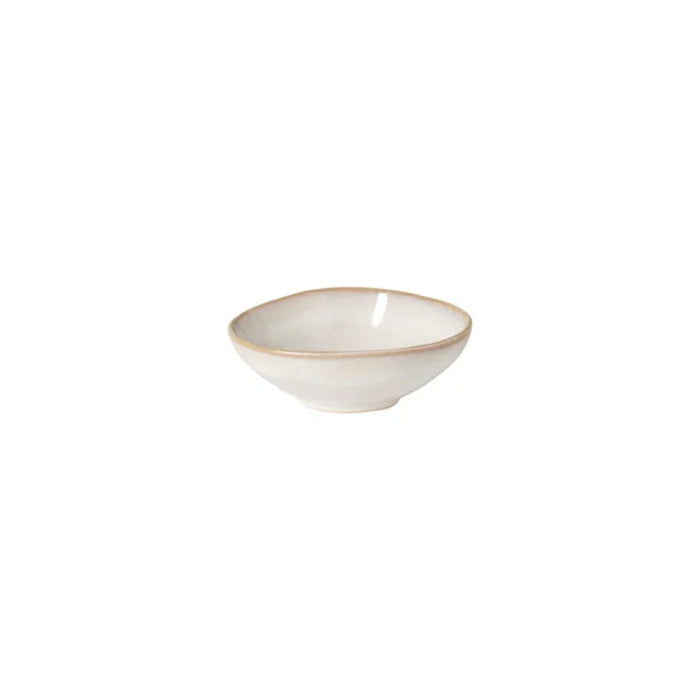 Costa Nova 4" x 3" Brisa Salt White Oval Stoneware Snack/Dip Bowl - GOS102-SAL