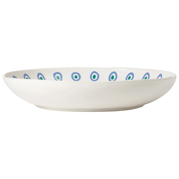 Costa Nova 14.4" Summer Bliss Lobster Round Stoneware Low Serving Bowl - GOS371-LBS