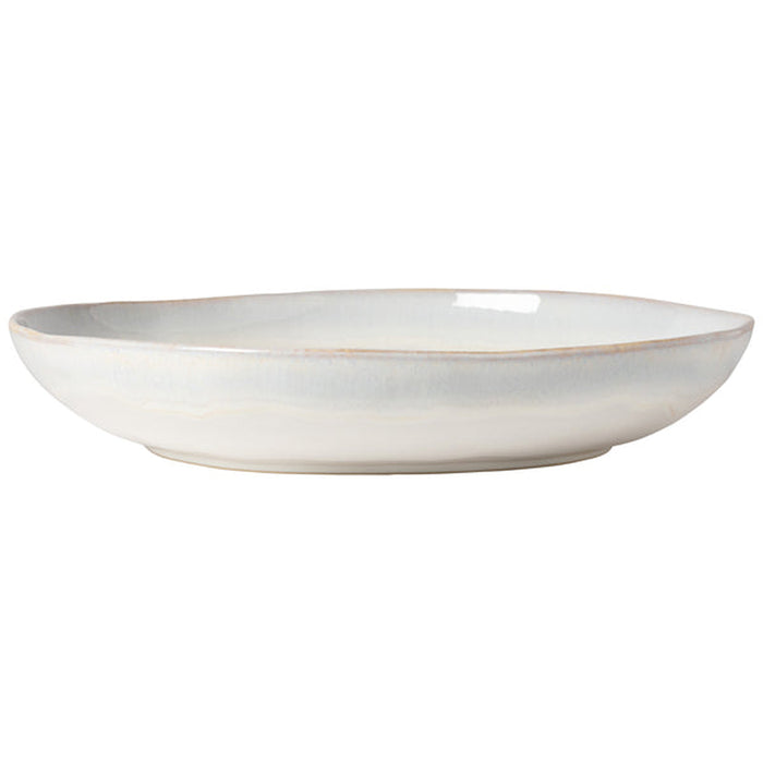 Costa Nova 110 Oz. Brisa Salt White Round Stoneware Serving Bowl - GOS371-SAL