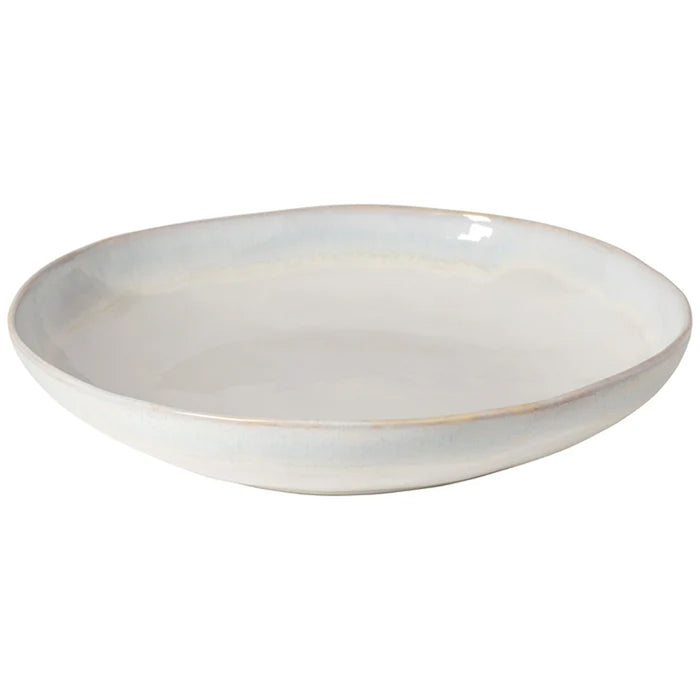Costa Nova 110 Oz. Brisa Salt White Round Stoneware Serving Bowl - GOS371-SAL