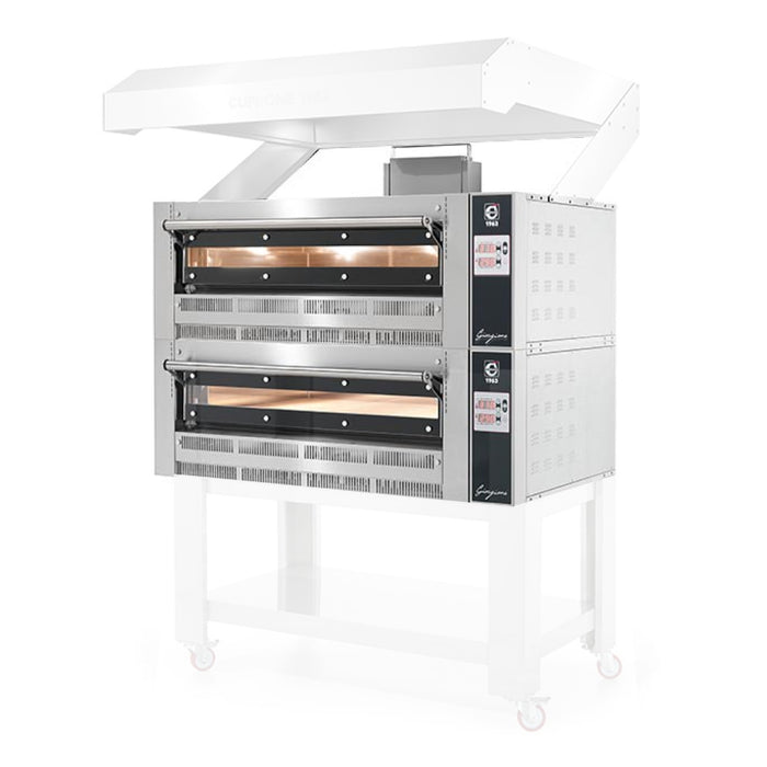 Cuppone GR635L/2D Giorgione 2-Deck High Temperature Gas Pizza Oven - 208V, 37 kW