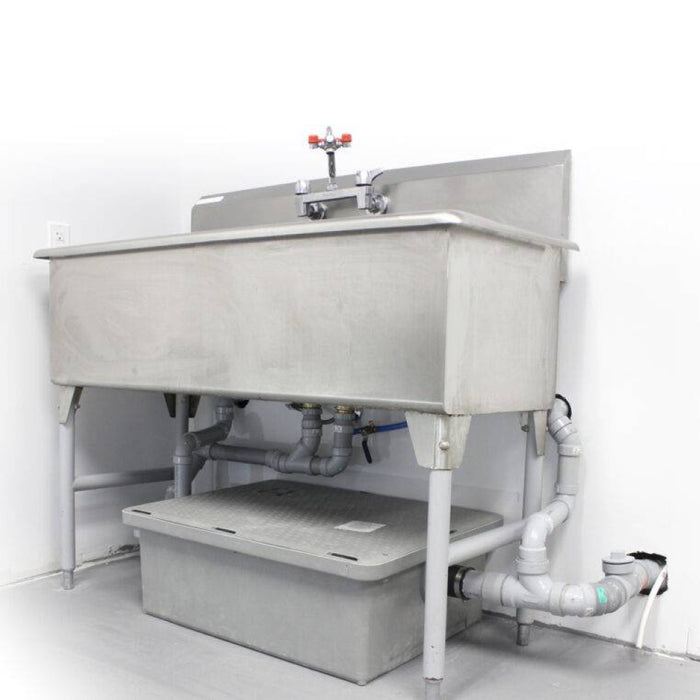 Canplas 3910A02 10 GPM Compact Grease Interceptor - 20 lb. Capacity Min., 2" Connection