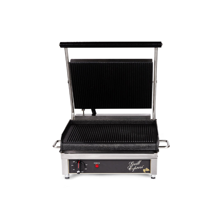 Star GX14IG Grill Express 14" Sandwich Grill With Grooved Iron Plates - 240V