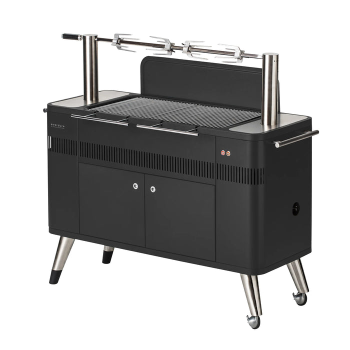 Everdure HUB 54" Outdoor Rotisserie and BBQ Charcoal Grill - HBCE2BBUS