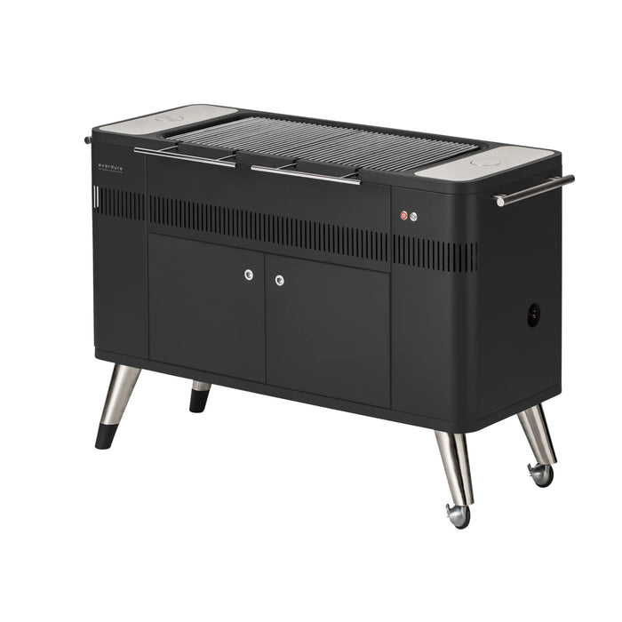 Everdure HUB 54" Outdoor Rotisserie and BBQ Charcoal Grill - HBCE2BBUS