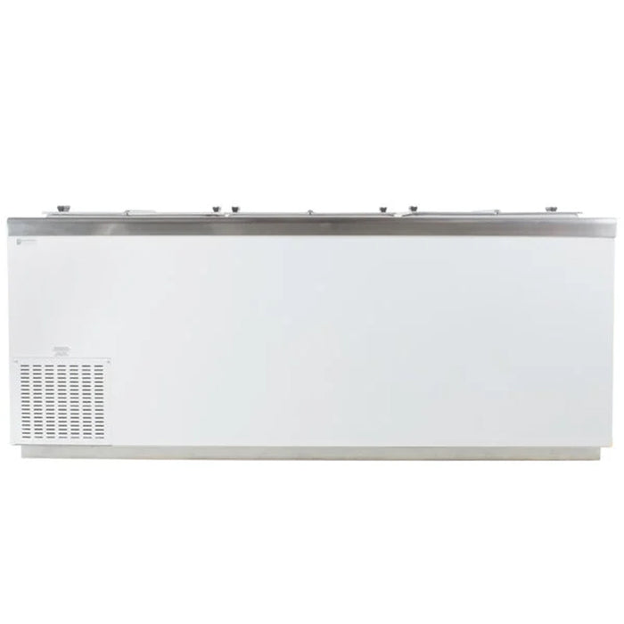 Excellence HFF-12HC 80.75" 33-Tub Ice Cream Dipping Freezer with Flip Top Lids - 27.6 Cu. Ft.