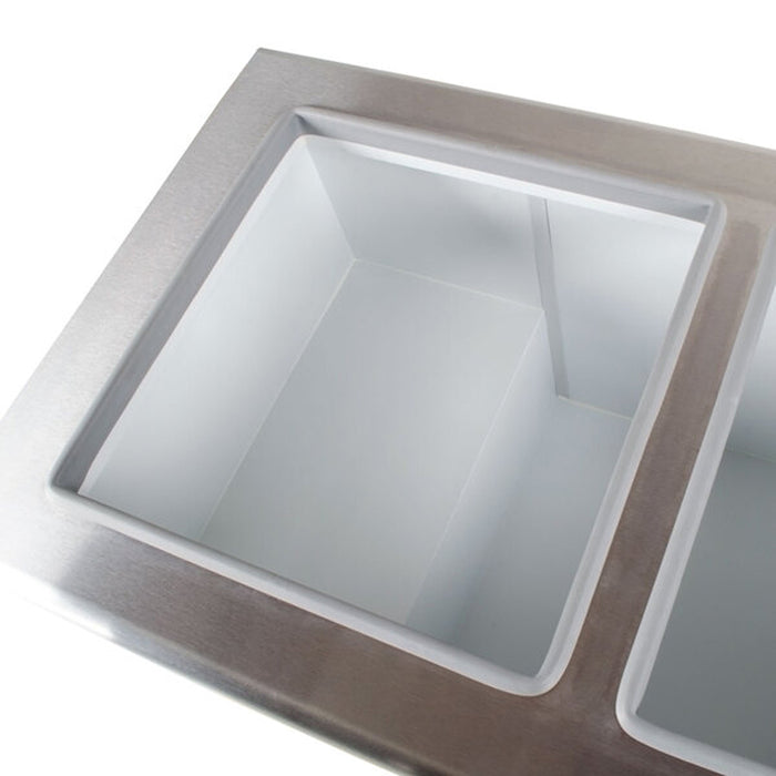 Excellence HFF-12HC 80.75" 33-Tub Ice Cream Dipping Freezer with Flip Top Lids - 27.6 Cu. Ft.